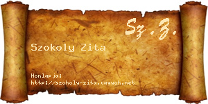 Szokoly Zita névjegykártya